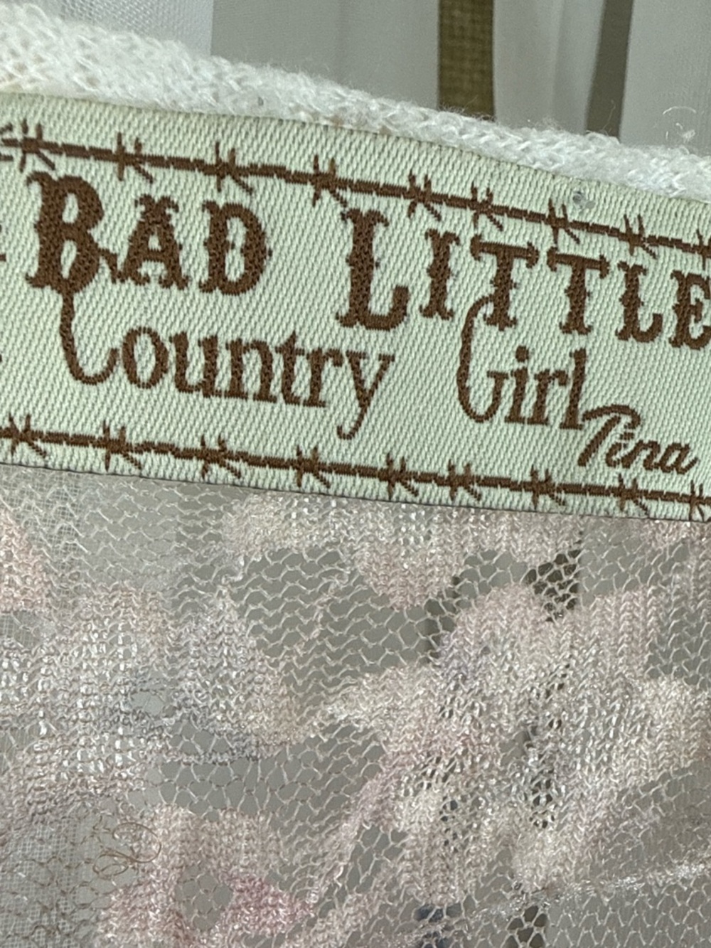Bad Little Country Girl Lace Floral Duster Vest XL Sleeveless Boho - Picture 6 of 6